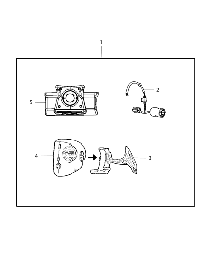 2008 Jeep Liberty Module Navigation Diagram for 68002771AA