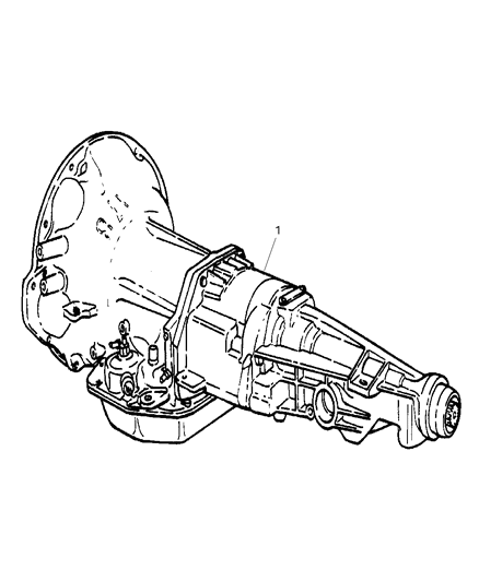 1999 Dodge Ram 2500 Quad & Club Cab Transmission Assembly Diagram 1 - Thumbnail