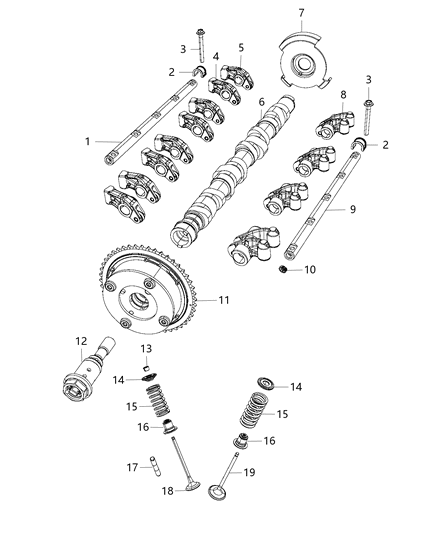 2016 Jeep Renegade Camshaft & Valvetrain Diagram 2 - Thumbnail