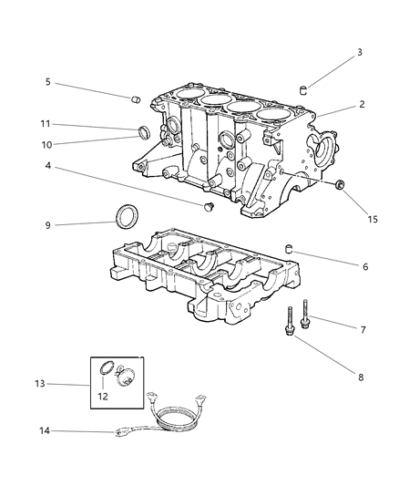 2000 Chrysler Cirrus Cylinder Block Diagram 2 - Thumbnail