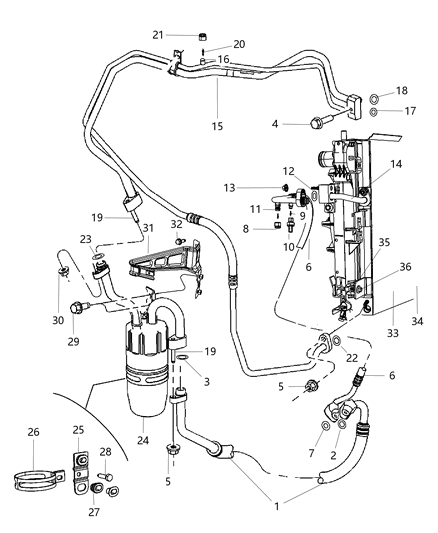 2011 Chrysler 200 Check Valve Diagram for 68049091AA