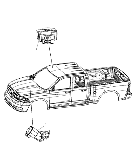 2012 Ram 3500 Cab Chassis Switches Body Diagram