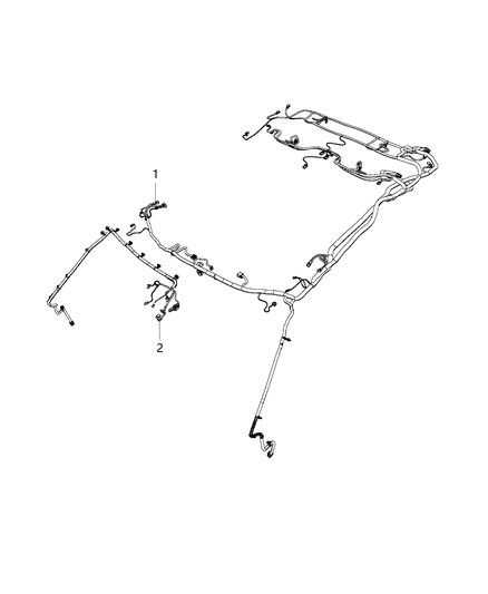 2019 Ram 1500 New Style Wiring - Overhead Diagram