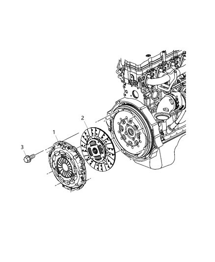 2014 Ram 3500 Cab Chassis Clutch Assembly Diagram