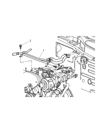 2003 Jeep Liberty Plumbing - Heater Diagram 3 - Thumbnail