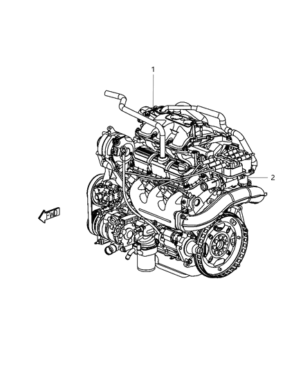 2009 Dodge Grand Caravan Engine Assembly & Identification & Service Diagram 4 - Thumbnail