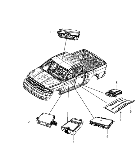 2011 Ram 3500 Cab Chassis Modules Diagram