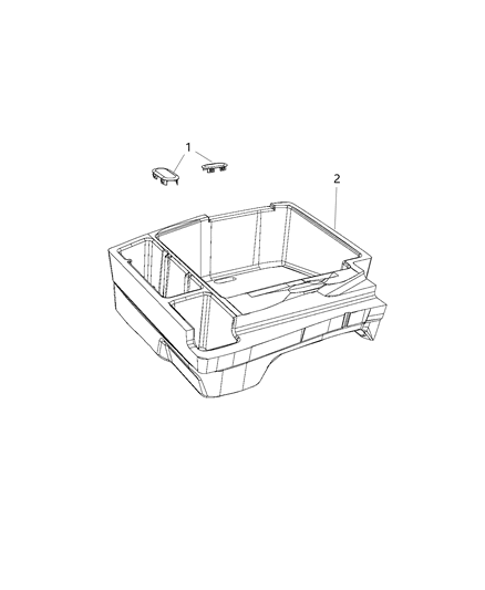2017 Dodge Charger Support - Load Floor Diagram