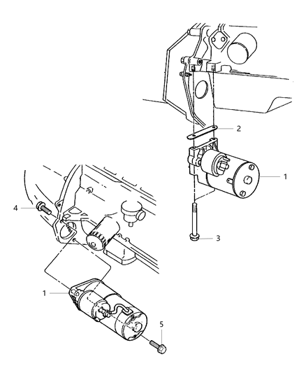 2000 Jeep Cherokee Starter Engine Diagram for R6041012AC