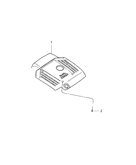 2008 Dodge Caliber Engine Cover & Related Parts Diagram 1 - Thumbnail