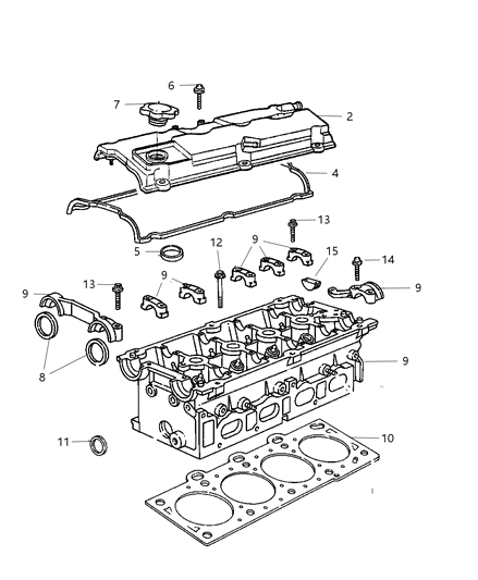 2004 Dodge Neon Cylinder Head Diagram 2 - Thumbnail