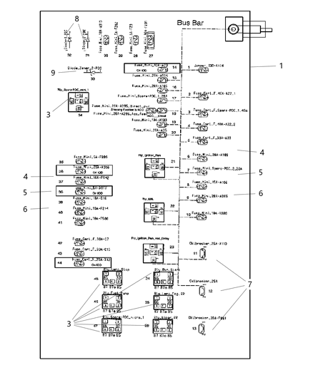 2008 Dodge Magnum Power Distribution Center Diagram 1 - Thumbnail