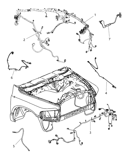 2010 Dodge Ram 2500 Wiring Dash Diagram for 56055568AD