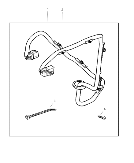 2001 Dodge Ram 1500 Wiring Kit Trailer Tow Diagram for 82204641
