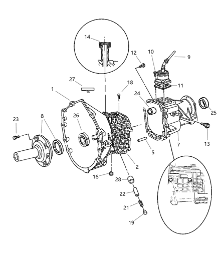 2003 Jeep Wrangler Case & Extension Diagram 2 - Thumbnail