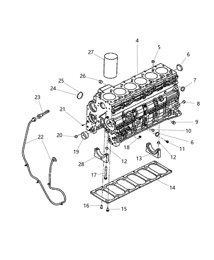 2006 Dodge Ram 3500 Cylinder Block Diagram 2 - Thumbnail