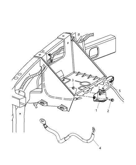 2010 Dodge Ram 3500 Cab Chassis Relay - Air Intake Heater Diagram