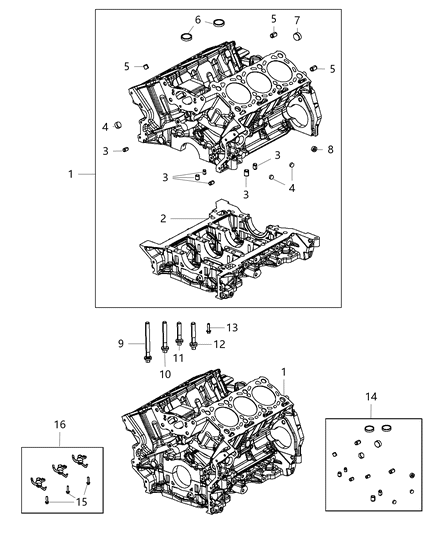 2017 Ram 1500 Cylinder Block And Hardware Diagram 1 - Thumbnail
