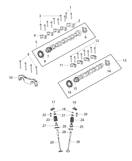 2020 Jeep Wrangler Camshafts & Valvetrain Diagram 2 - Thumbnail