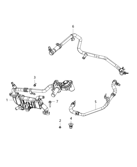 2019 Jeep Wrangler EGR Cooling System Diagram 3 - Thumbnail