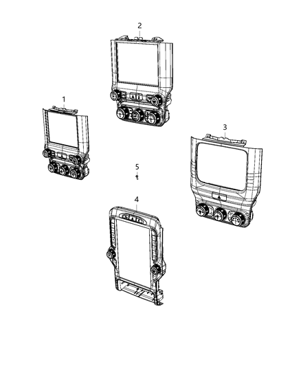 2020 Ram 3500 Cab Chassis Switches - Instrument Panel Diagram 1 - Thumbnail