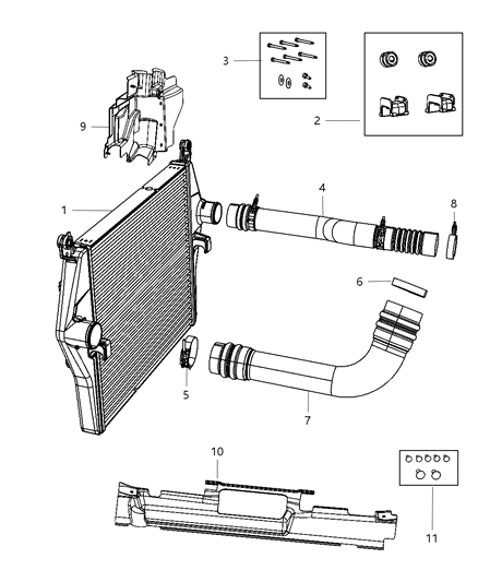 2012 Ram 4500 Shield Fender Diagram for 68084877AA