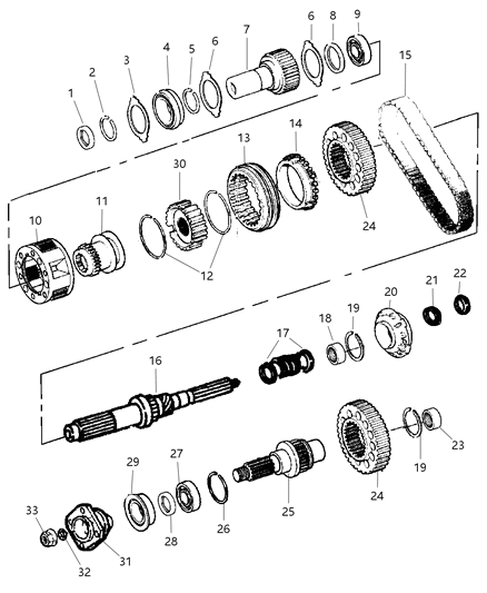 2007 Dodge Dakota Sleeve Mode Synchronizer Diagram for 5080207AA