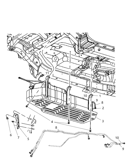 2007 Jeep Grand Cherokee Brush Guard Diagram for 52090270AF