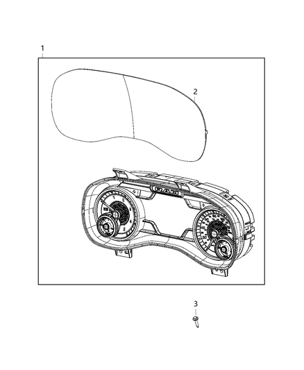 2019 Ram 3500 Pickup Instrument Panel Cluster Diagram