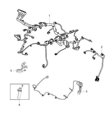 2017 Jeep Grand Cherokee Wiring Engine Diagram for 68273431AB