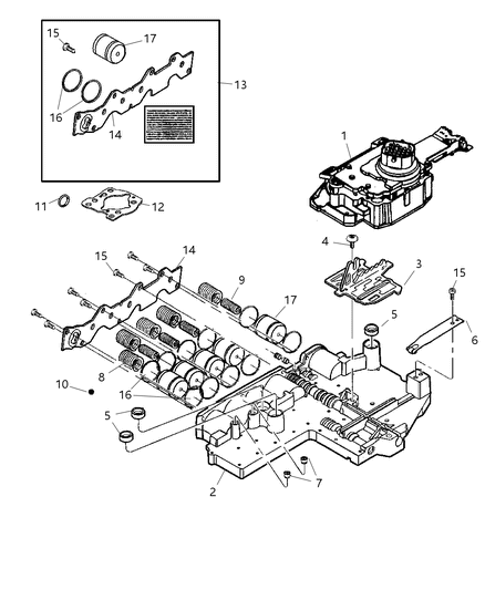 2001 Jeep Grand Cherokee Valve Body Diagram 2 - Thumbnail