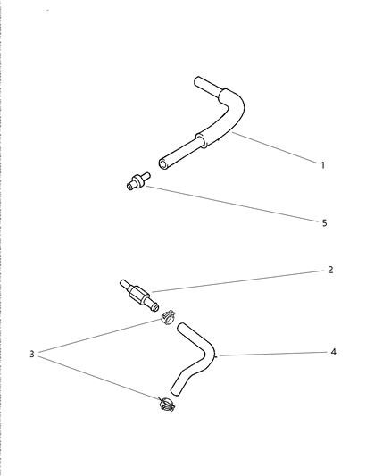 1999 Chrysler Cirrus Crankcase Ventilation Diagram 1 - Thumbnail