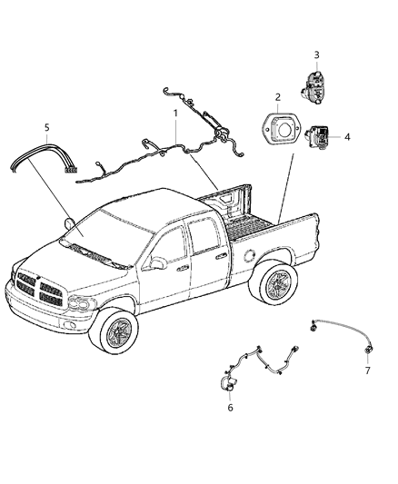 2015 Ram 3500 Pickup Wiring - Chassis & Underbody Diagram