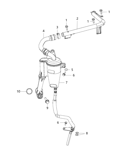 2016 Dodge Journey Crankcase Ventilation Diagram 1 - Thumbnail