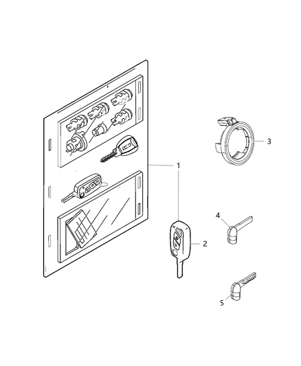 2020 Ram ProMaster City Key Blank With Transmitter Diagram for 68458497PC