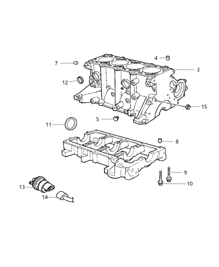 2004 Dodge Stratus Sedan Cylinder Block Diagram 3 - Thumbnail
