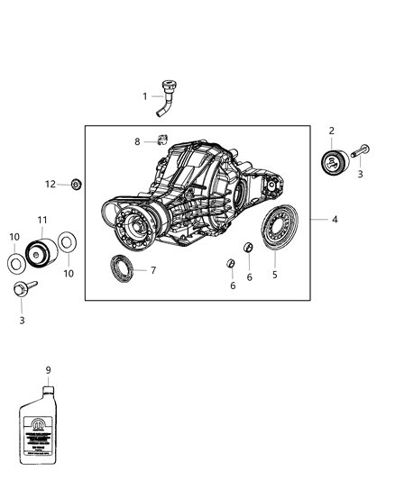 2012 Dodge Durango Axle Assembly And Components Diagram 4 - Thumbnail