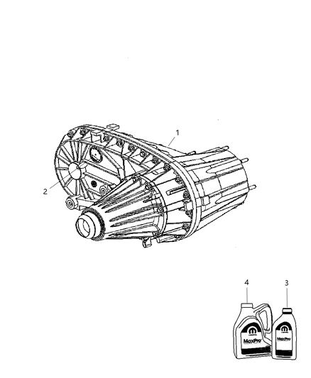 2010 Dodge Ram 3500 Cab Chassis Transfer Case Assembly And Identification Diagram