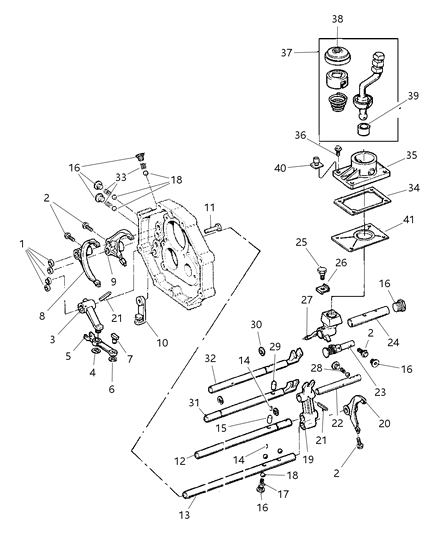 1997 Jeep Cherokee Spring Compression Diagram for 83500544