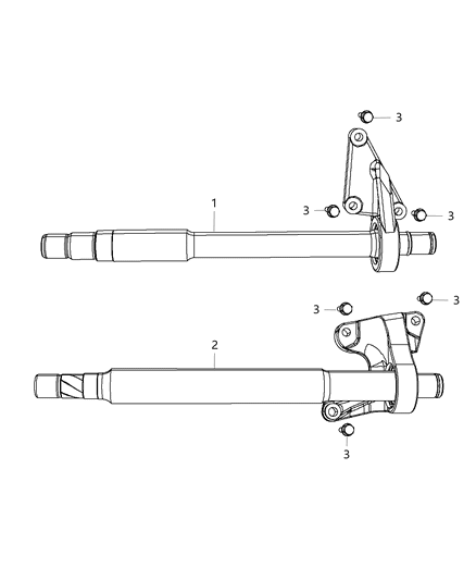 2014 Dodge Avenger Shafts, Intermediate Diagram