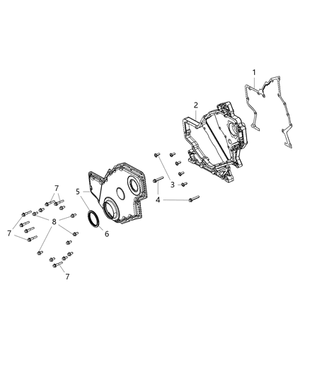 2020 Ram 2500 Timing Case Cover Diagram 2 - Thumbnail