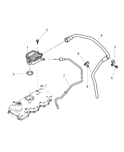 2005 Dodge Ram 3500 Crankcase Ventilation Diagram 2 - Thumbnail