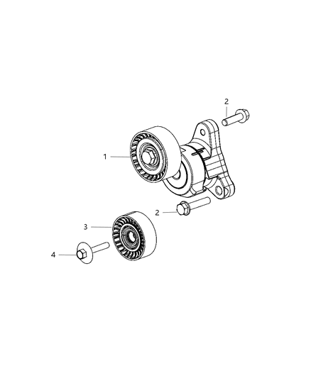 2012 Dodge Dart Pulley & Related Parts Diagram 2 - Thumbnail