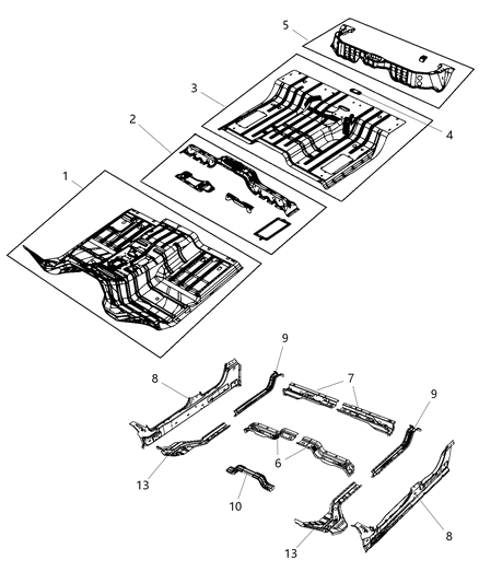 2018 Ram 2500 Floor Pan Diagram 1 - Thumbnail