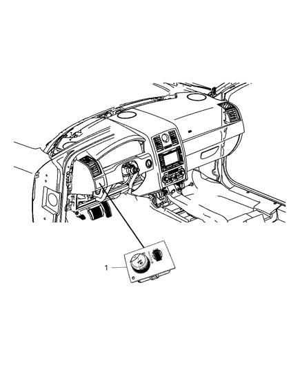 2013 Dodge Challenger Switch Headlamp Diagram for 56046731AB