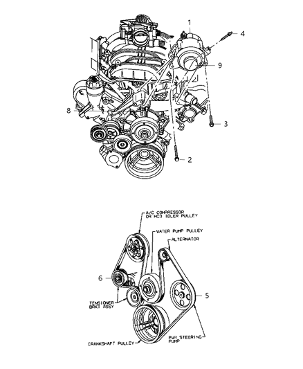 2006 Dodge Ram 1500 Alternator Diagram 2 - Thumbnail