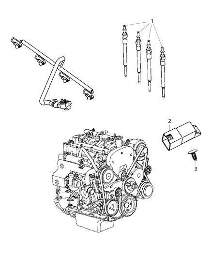 2018 Jeep Wrangler All-new Model Glow Plug Diagram