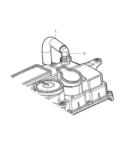 2010 Dodge Journey Crankcase Ventilation Diagram 1 - Thumbnail