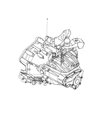 2021 Ram ProMaster 2500 Transmission / Transaxle Assembly Diagram 1 - Thumbnail
