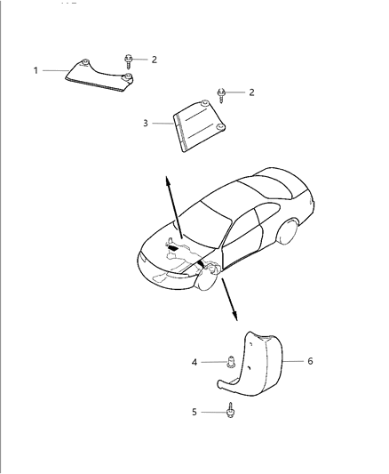 1999 Dodge Avenger Shields - Floor Pans Diagram 2 - Thumbnail